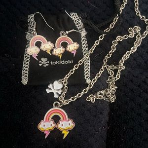 Tokidoki vintage necklace and earring set